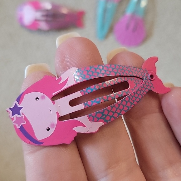 Mermaid Hair Clips Set - Picture 3 of 6